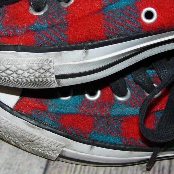 CONVERSE Chuck Taylor All Star High Woolrich Sneakers Womens 8.5 - Picture 7 of 8